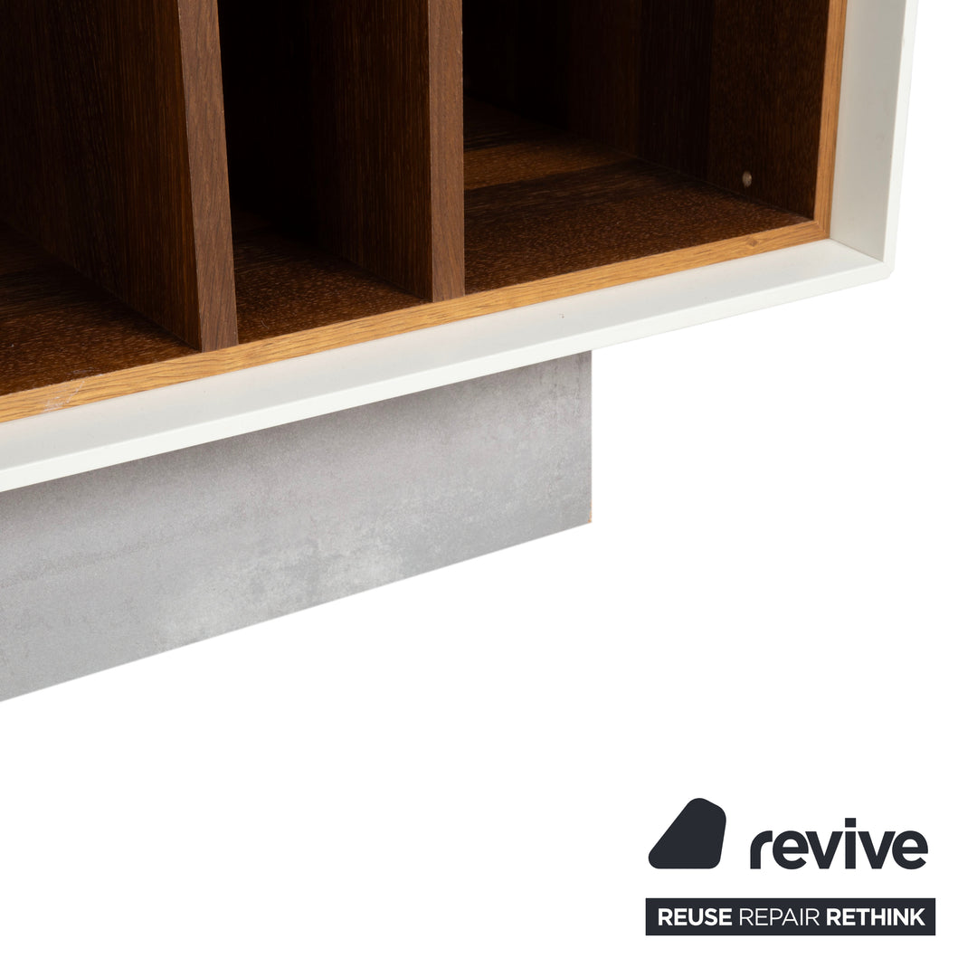 Hülsta Scorpia Holz Sideboard Weiß Nussbaum manuelle Funktion