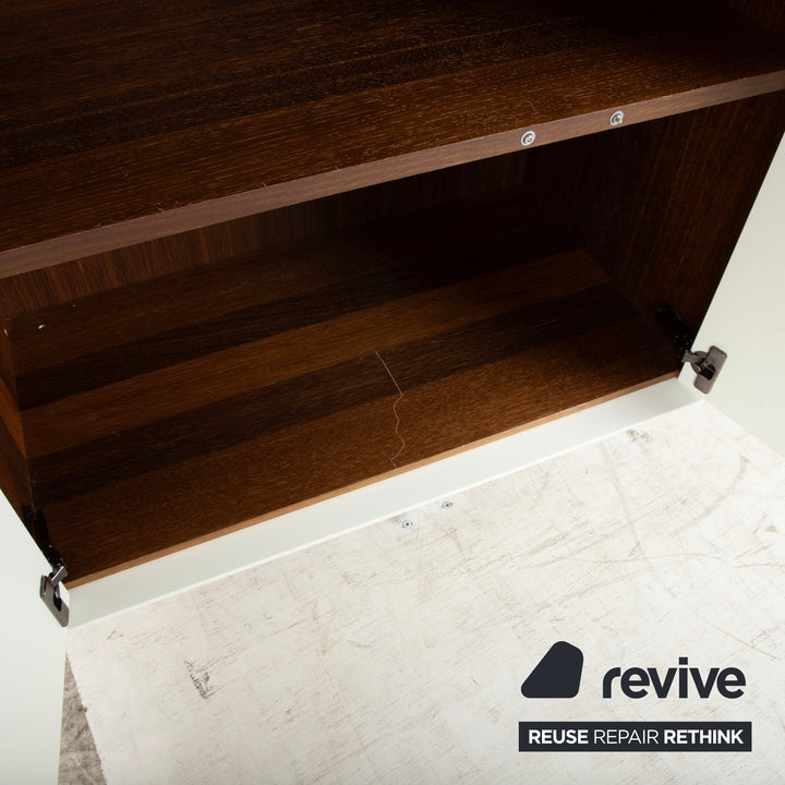Hülsta Scorpia Holz Sideboard Weiß Nussbaum manuelle Funktion