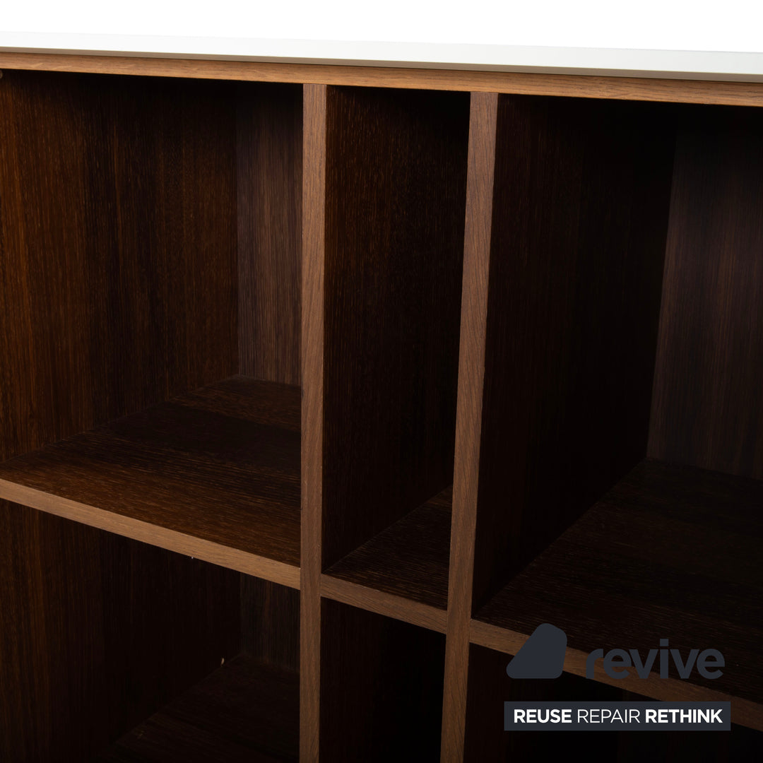 Hülsta Scorpia Holz Sideboard Weiß Nussbaum manuelle Funktion