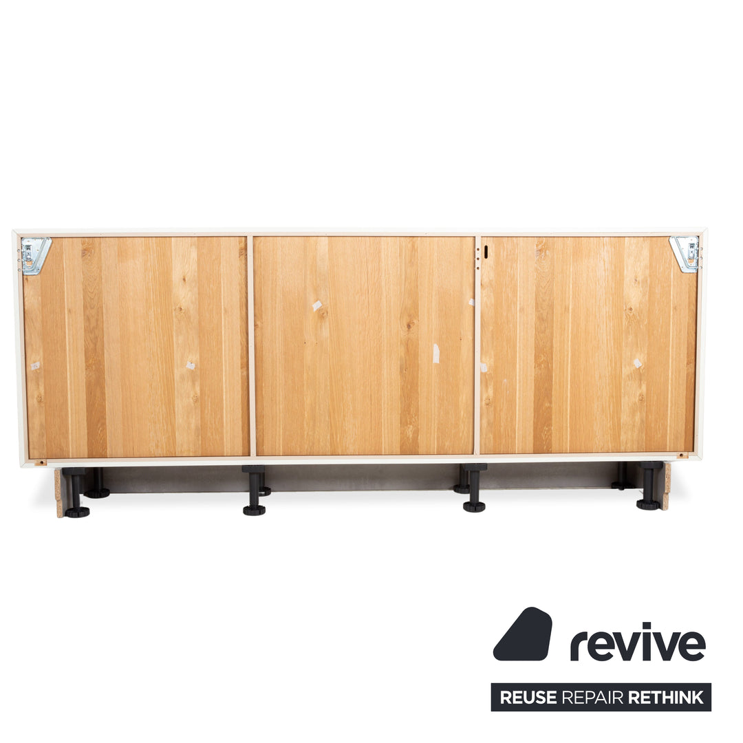 Hülsta Scorpia Holz Sideboard Weiß Nussbaum manuelle Funktion