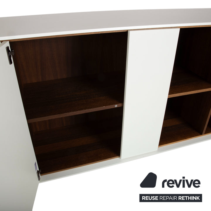 Hülsta Scorpia Holz Sideboard Weiß Nussbaum manuelle Funktion