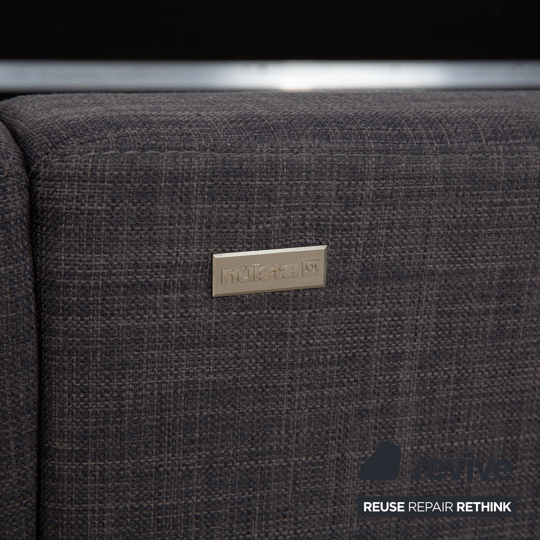 Hülsta fabric bed grey brown 180x200