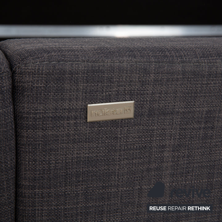 Hülsta fabric bed grey brown 180x200