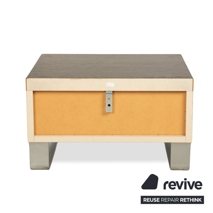 Hülsta Tamis Holz Leder Bett Dunkelbraun 160x200 Nachttische