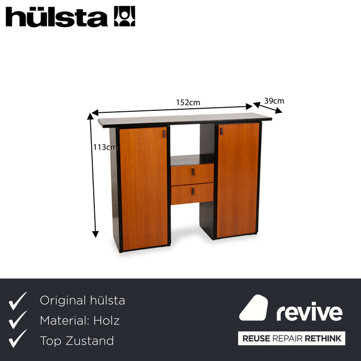 Hülsta Venti Holz Sideboard Braun Schwarz