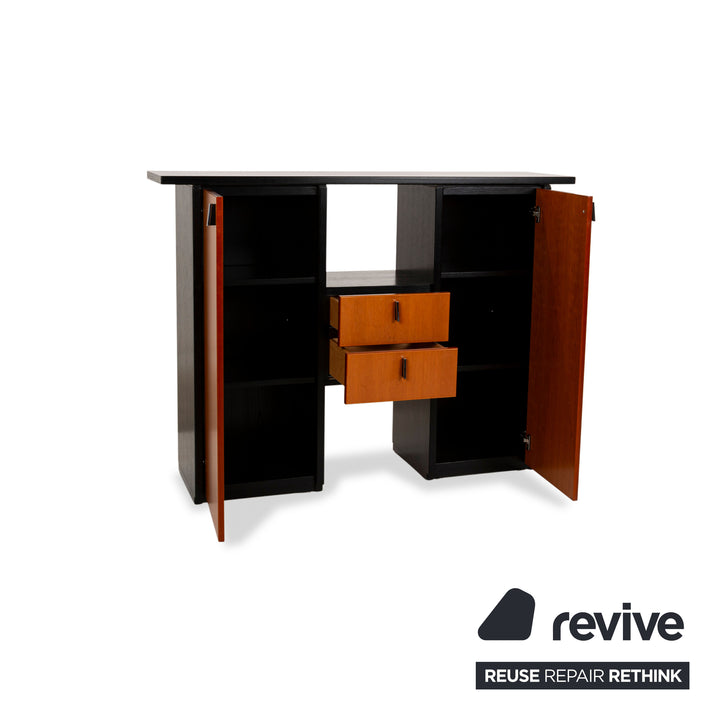 Hülsta Venti Holz Sideboard Braun Schwarz