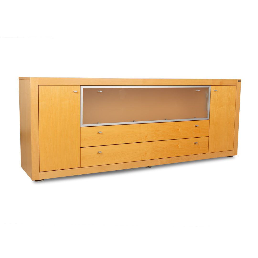 Buffet Hülsta Xelo en bois et verre marron