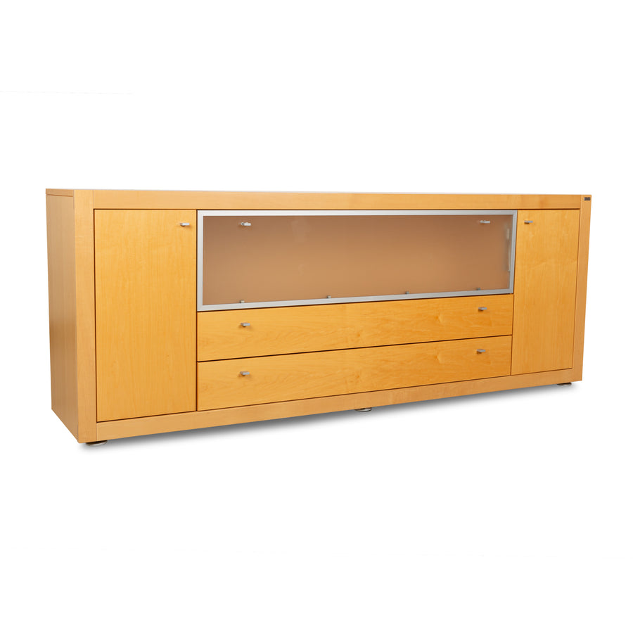Buffet Hülsta Xelo en bois et verre marron