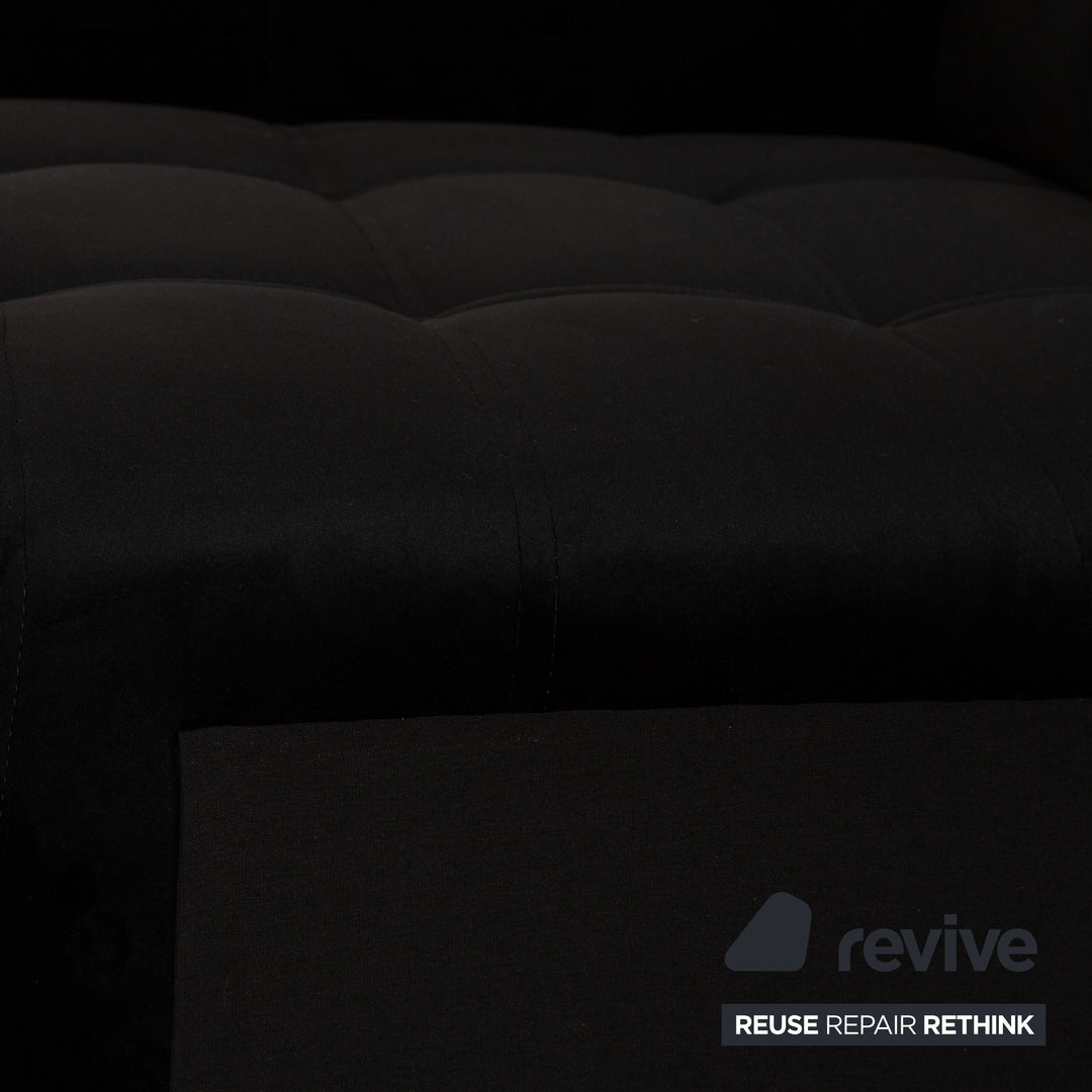 IconX STUDIOS Switzerland Bloom Velvet Fabric Lounger Recamiere Daybed Black Daybed Lounger