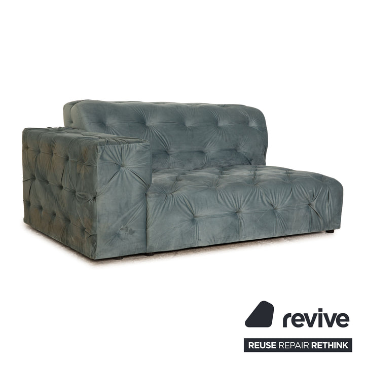 IconX STUDIOS Venus Velvet Fabric Lounger Blue