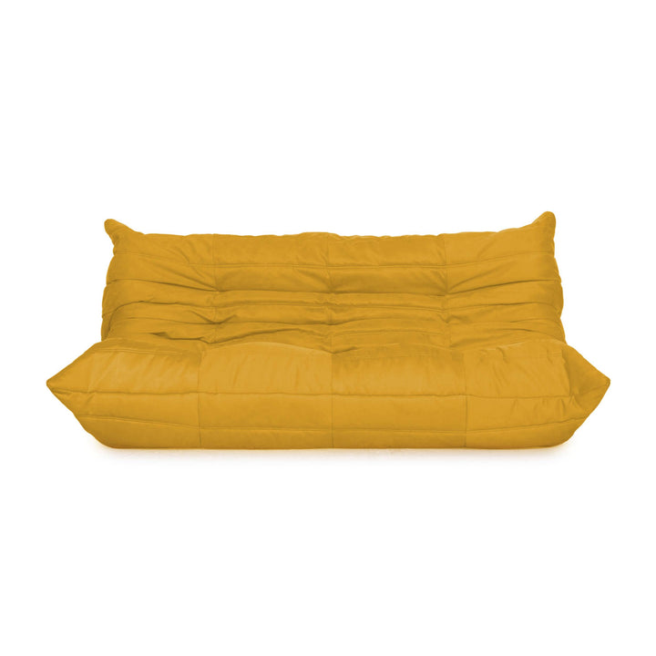 Ligne Roset Togo Dreisitzer Sofa Mikrofaser Stoff Couch Neubezug DENVER