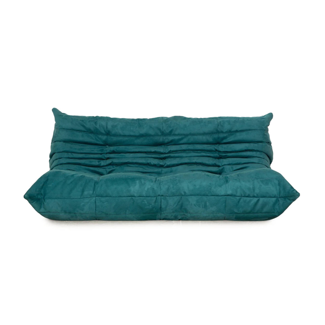 Ligne Roset Togo Dreisitzer Sofa Mikrofaser Stoff Couch Neubezug DENVER