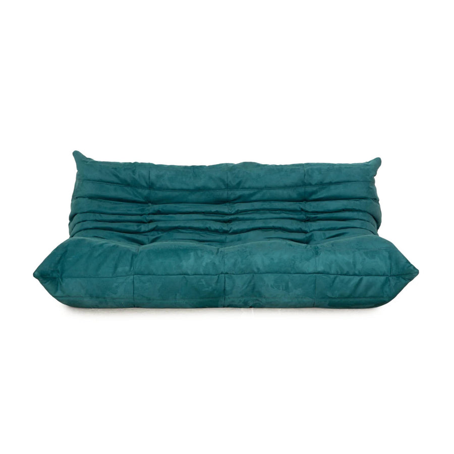 Ligne Roset Togo Dreisitzer Sofa Mikrofaser Stoff Couch Neubezug DENVER