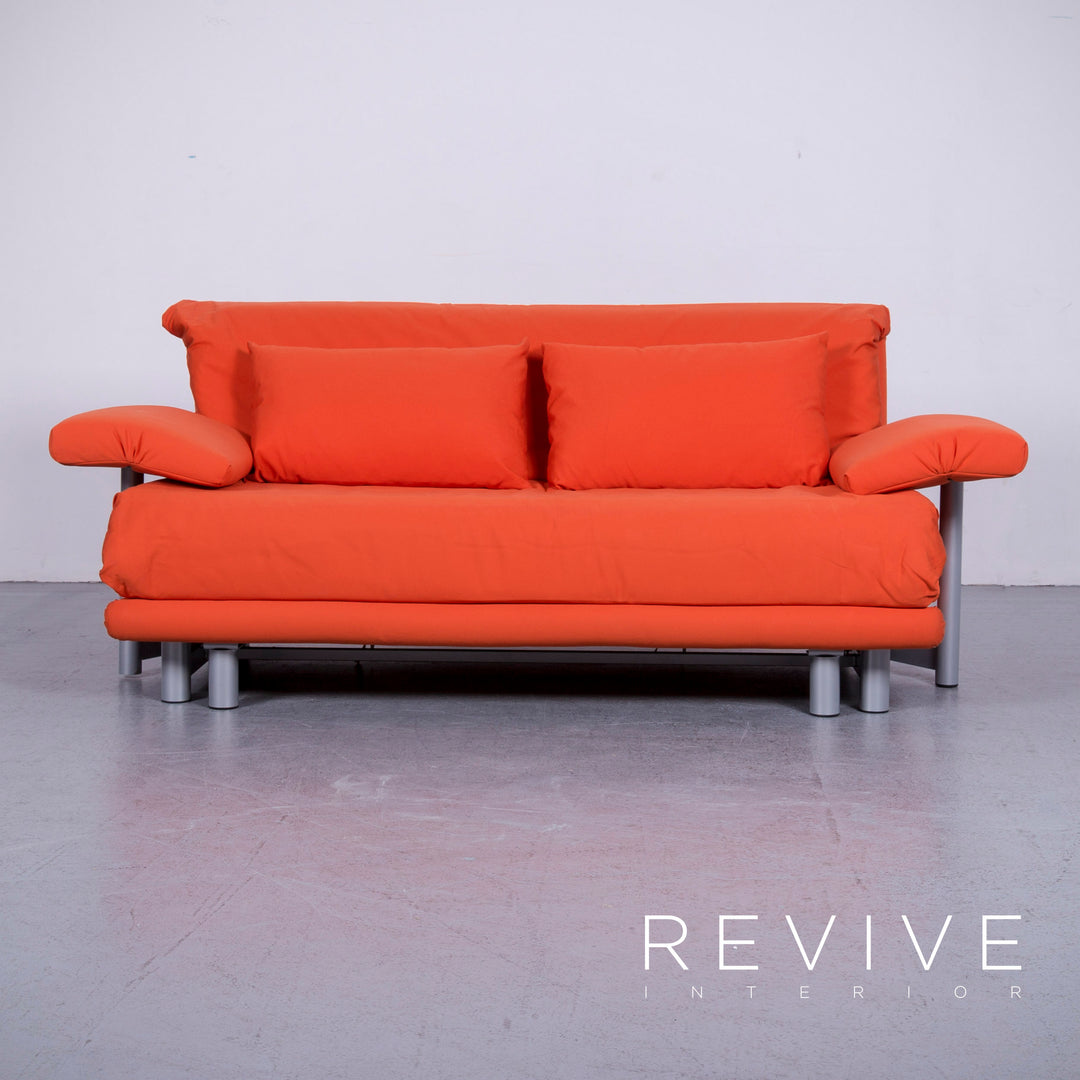 Ligne Roset Multy Designer Stoff Sofa Orange Couch Schlafsofa Funktion inkl. Armlehnen