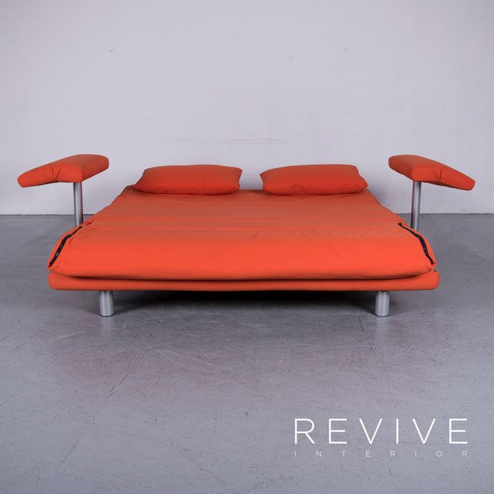 Ligne Roset Multy Designer Stoff Sofa Orange Couch Schlafsofa Funktion inkl. Armlehnen