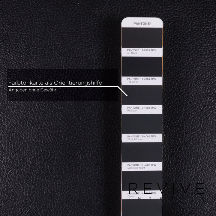 Brühl Roro Medium Leder Sofa Schwarz Zweisitzer Couch inkl. manuelle Funktion