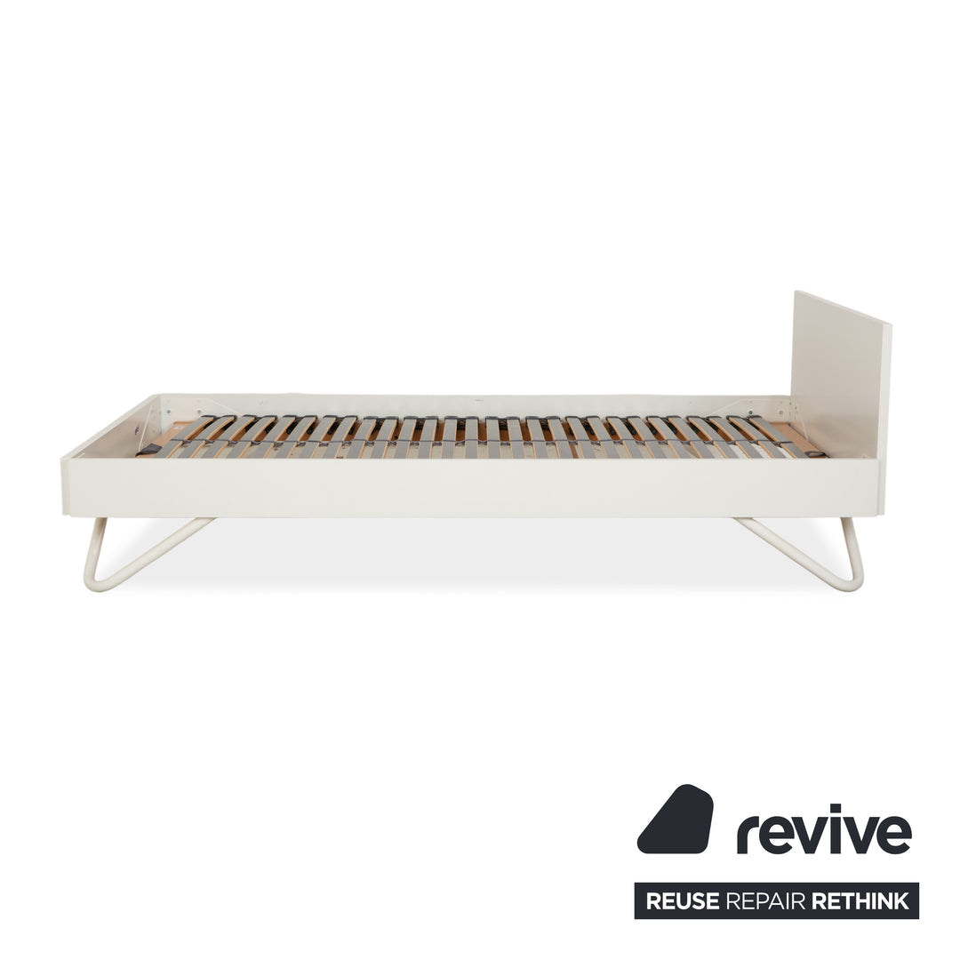 Interlübke Algo wooden bed, white, 120 x 200 cm