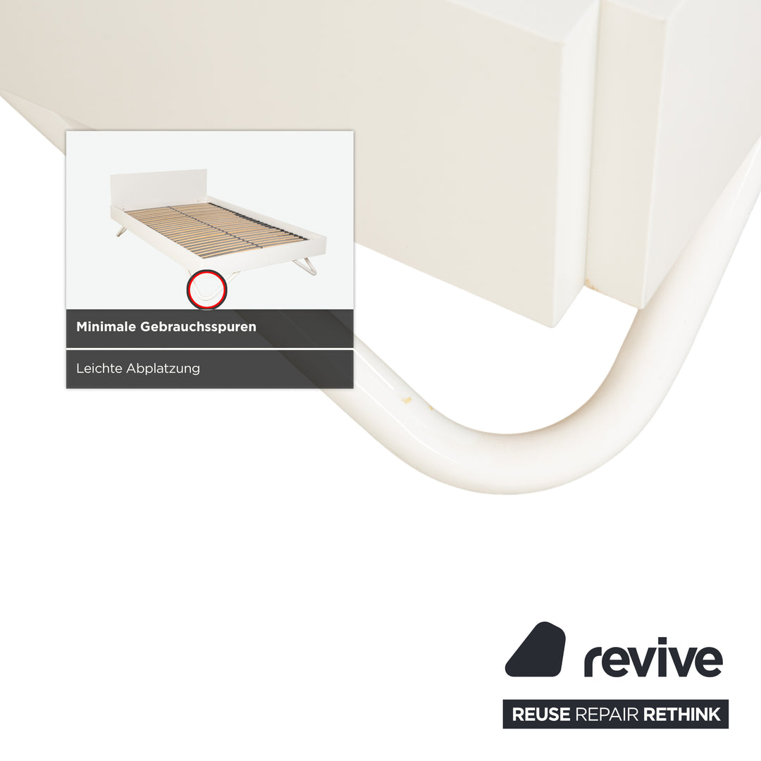 Interlübke Algo wooden bed, white, 120 x 200 cm