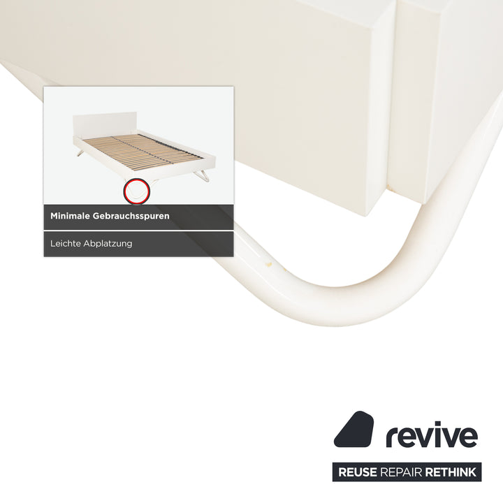 Interlübke Algo wooden bed, white, 120 x 200 cm