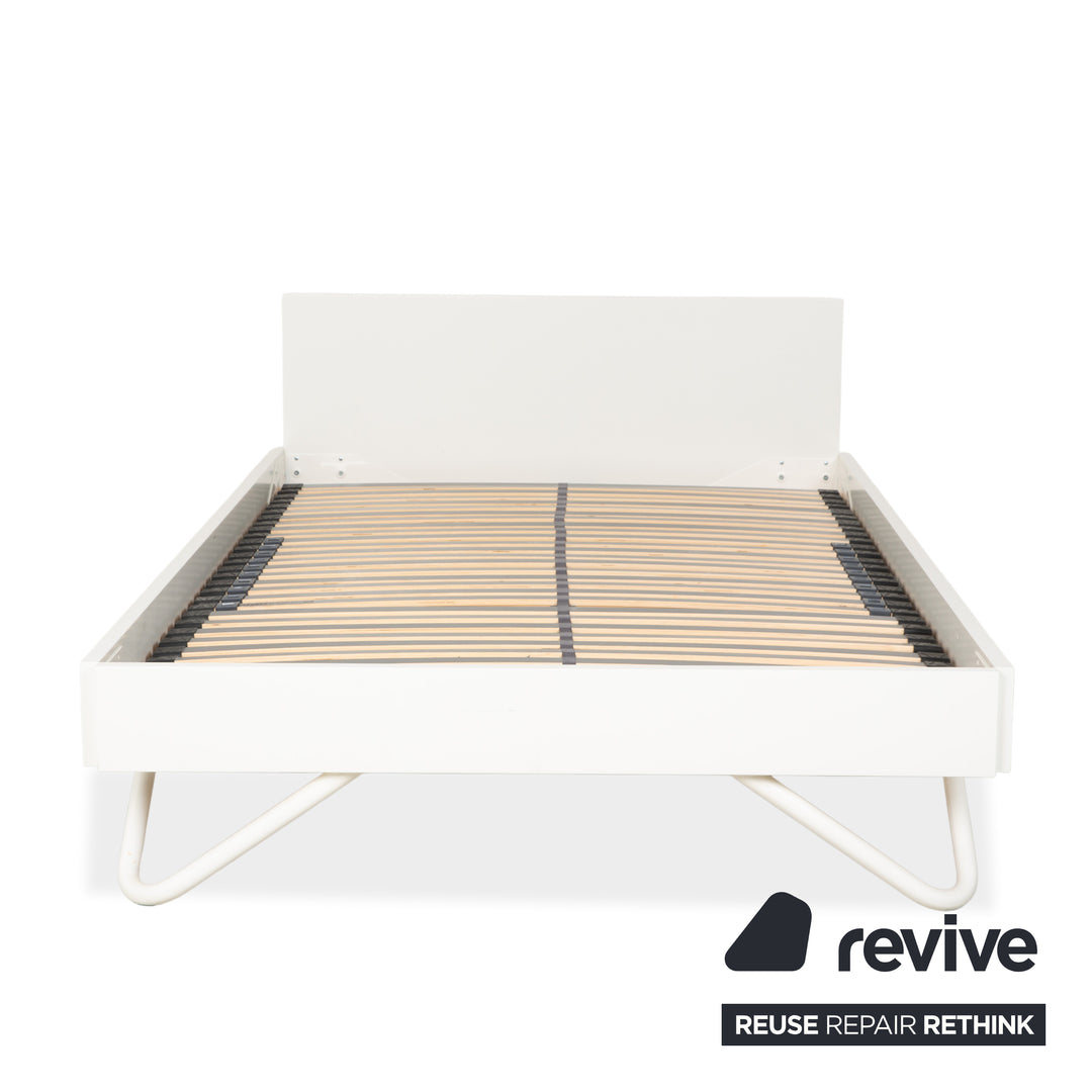 Interlübke Algo wooden bed, white, 120 x 200 cm