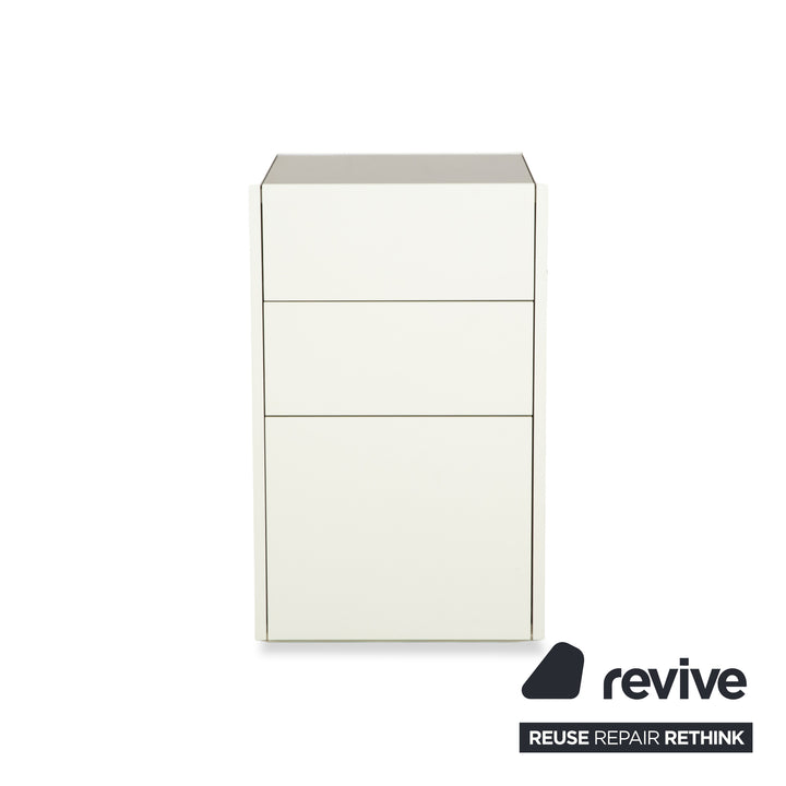 Interlübke Cube 2x Buffet Bois Blanc Commode