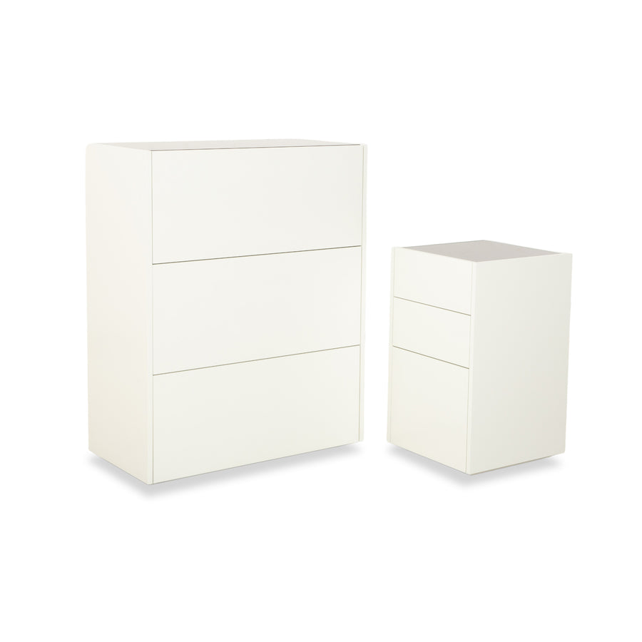 Interlübke Cube 2x Buffet Bois Blanc Commode