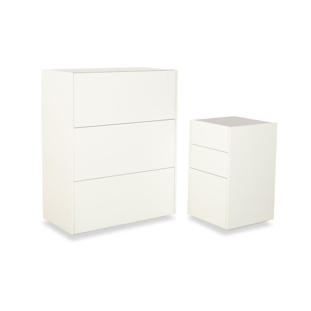 Interlübke Cube 2x Sideboard Wood White Chest of Drawers