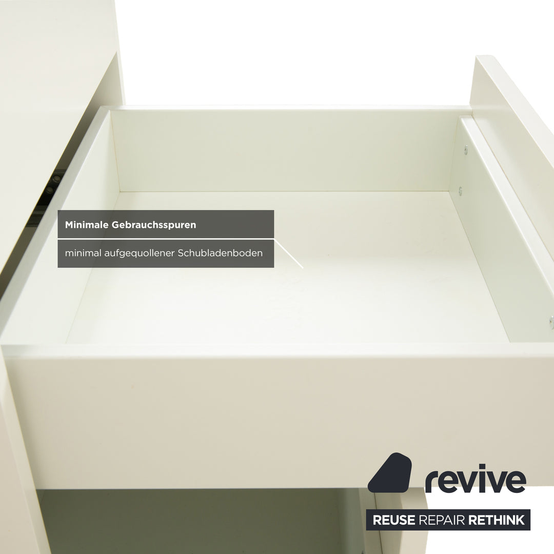 Interlübke Cube 2x Buffet Bois Blanc Commode