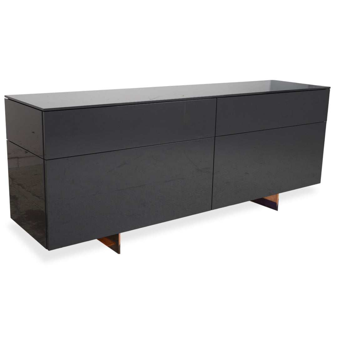 Interlübke Cube Change Sideboard Wood Grey Anthracite High Gloss