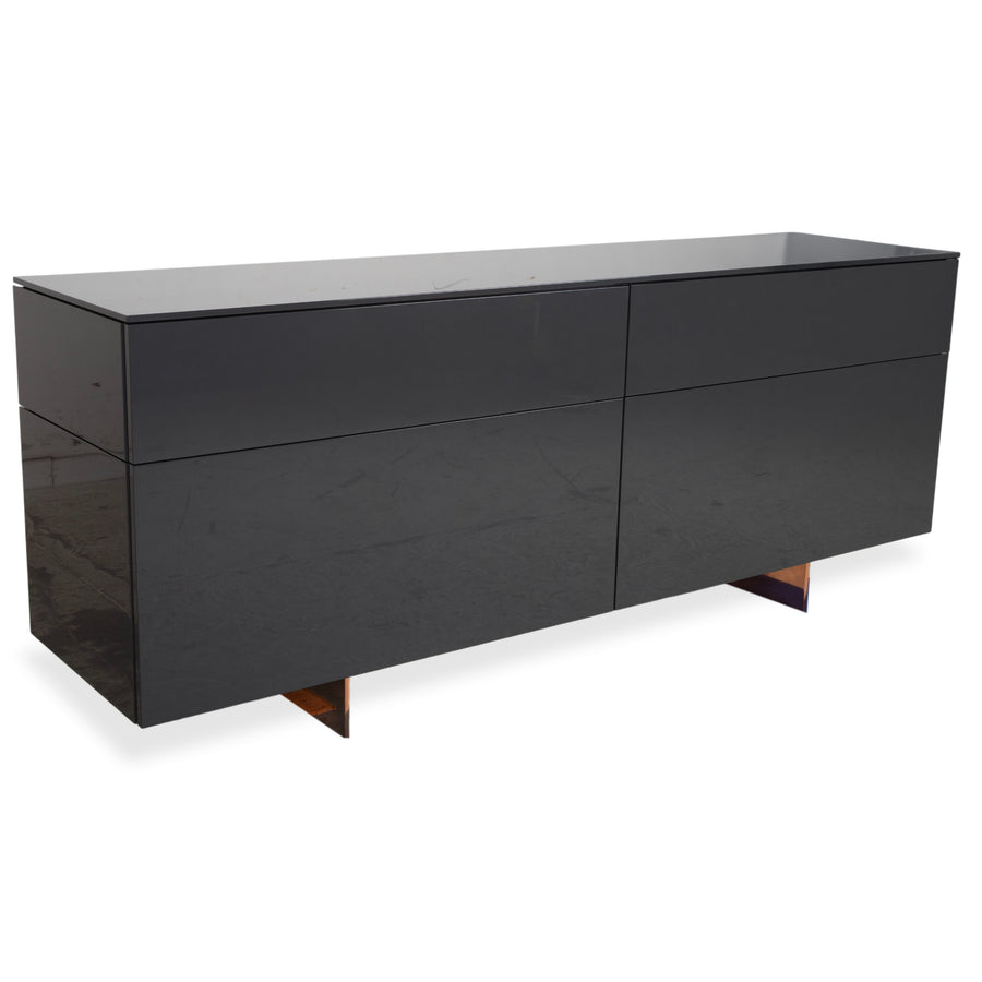 Interlübke Cube Change Sideboard Wood Grey Anthracite High Gloss