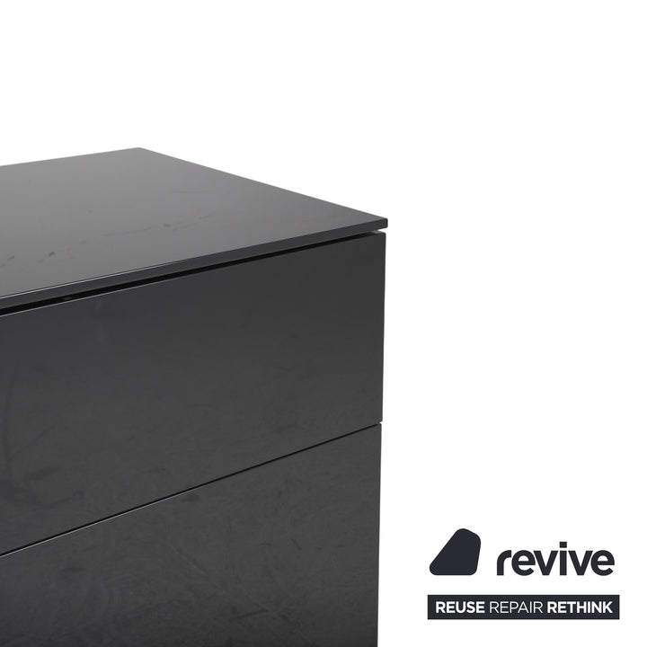 Interlübke Cube Change Sideboard Wood Grey Anthracite High Gloss