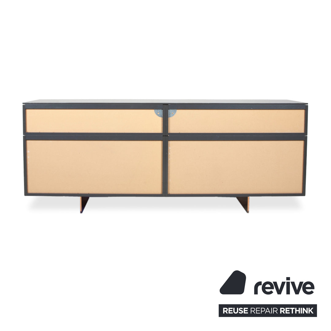 Interlübke Cube Change Sideboard Wood Grey Anthracite High Gloss
