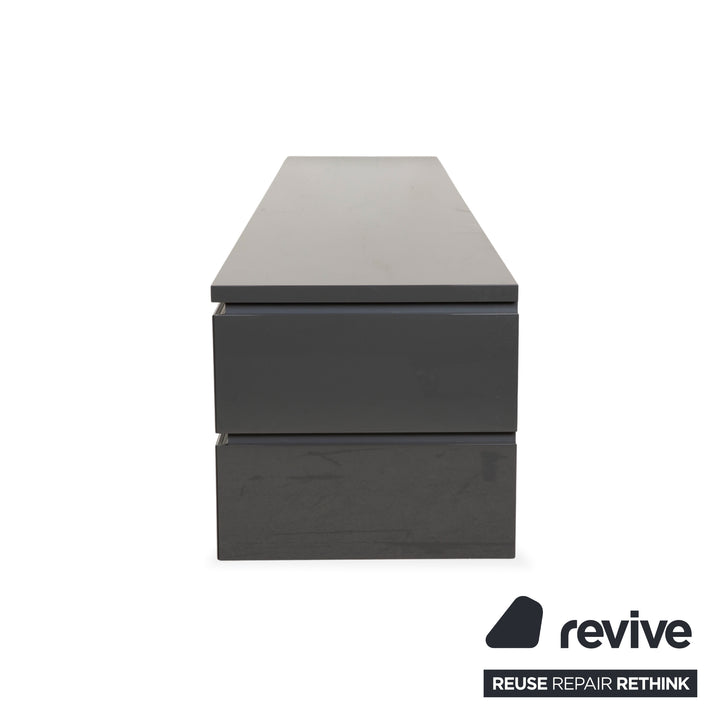 Buffet en bois gris Interlübke Cube, meuble TV