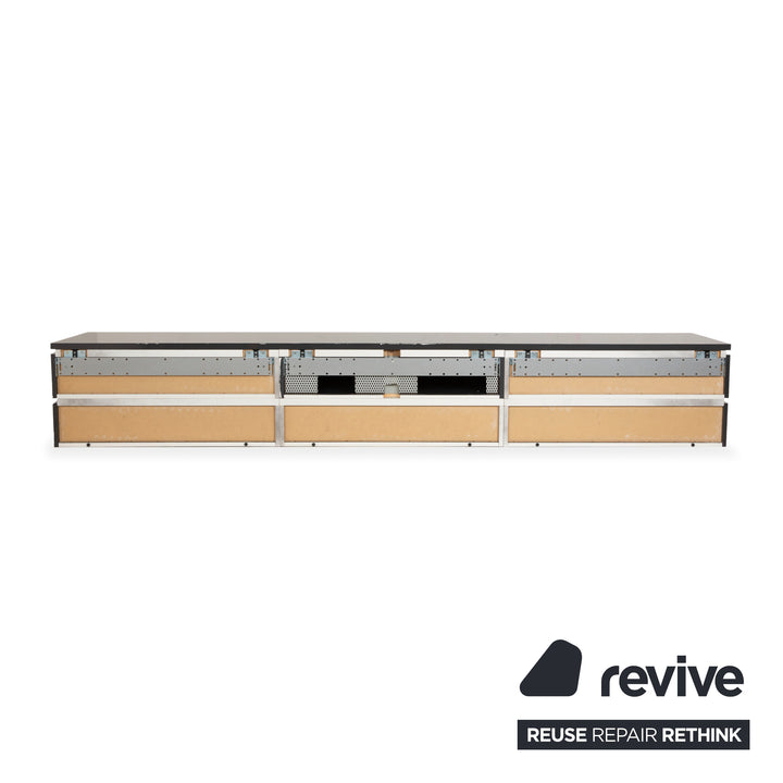 Buffet en bois gris Interlübke Cube, meuble TV