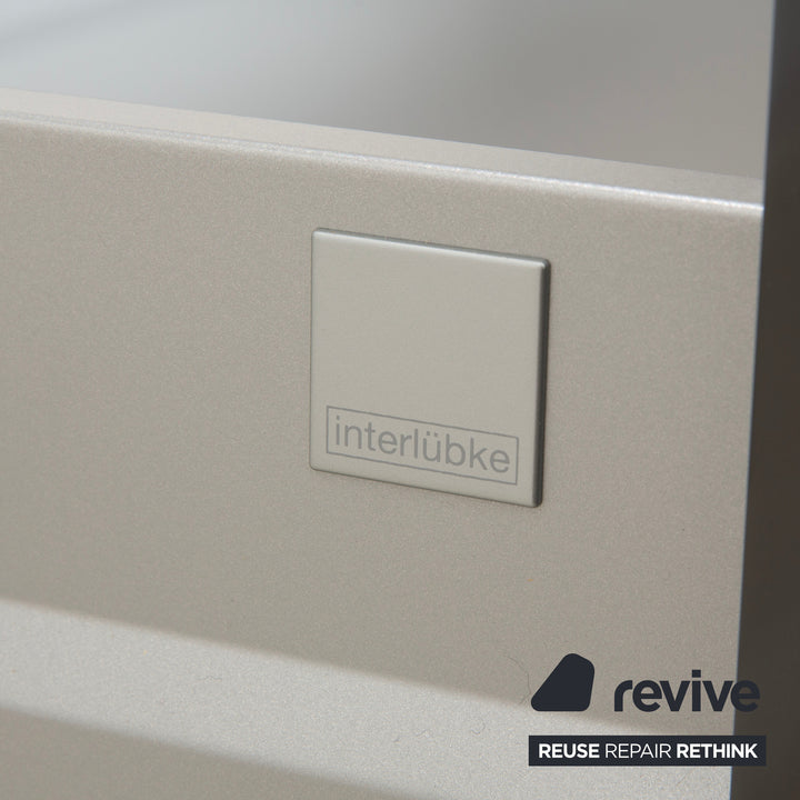 Buffet en bois gris Interlübke Cube, meuble TV