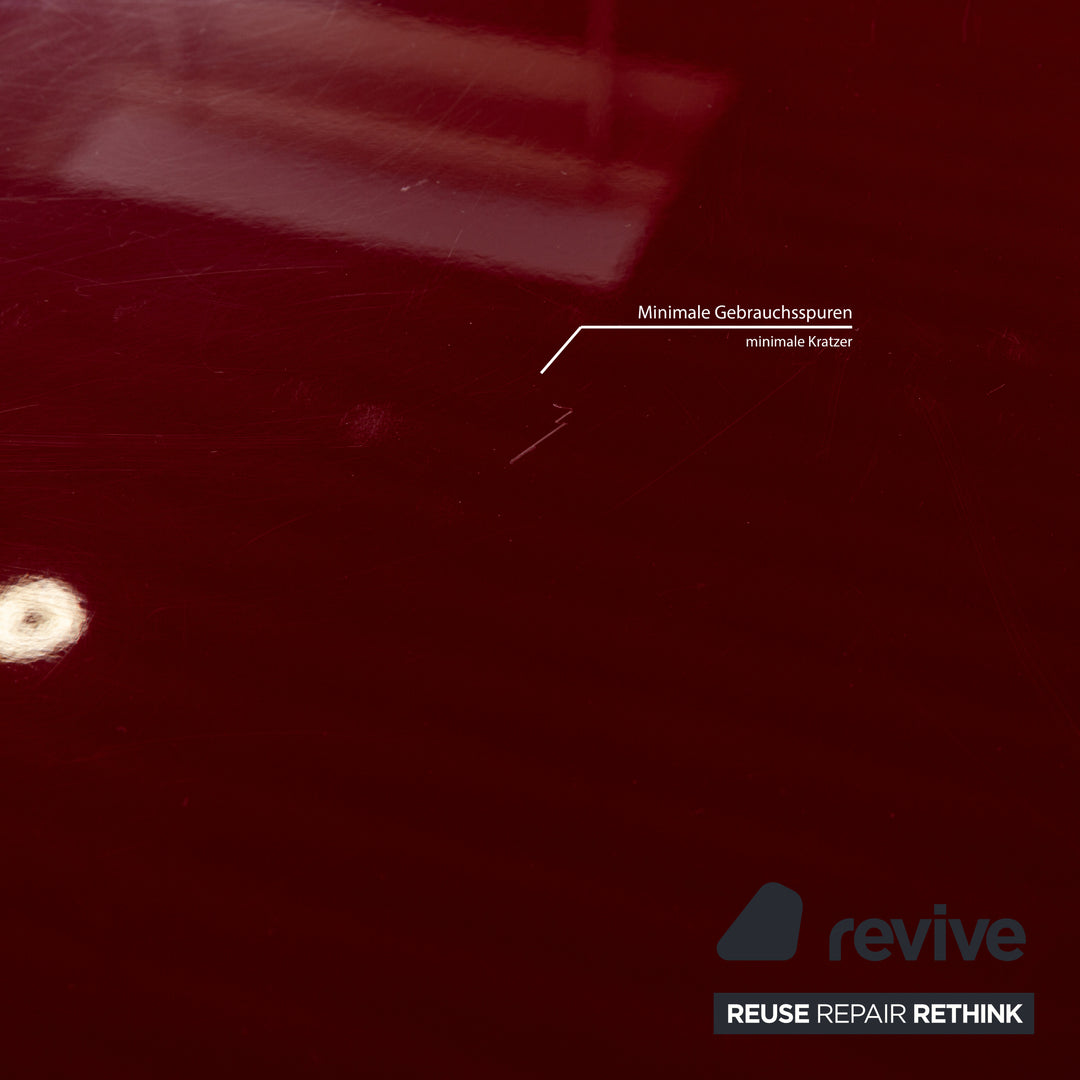 Interlübke Cube wooden sideboard red high gloss lowboard