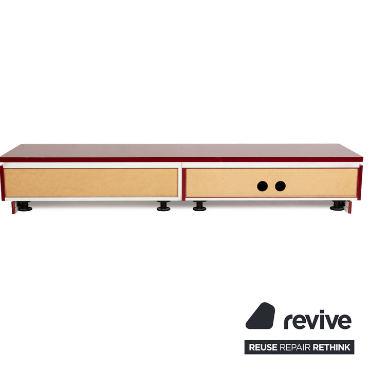 Interlübke Cube Holz Sideboard Rot Hochglanz Lowboard