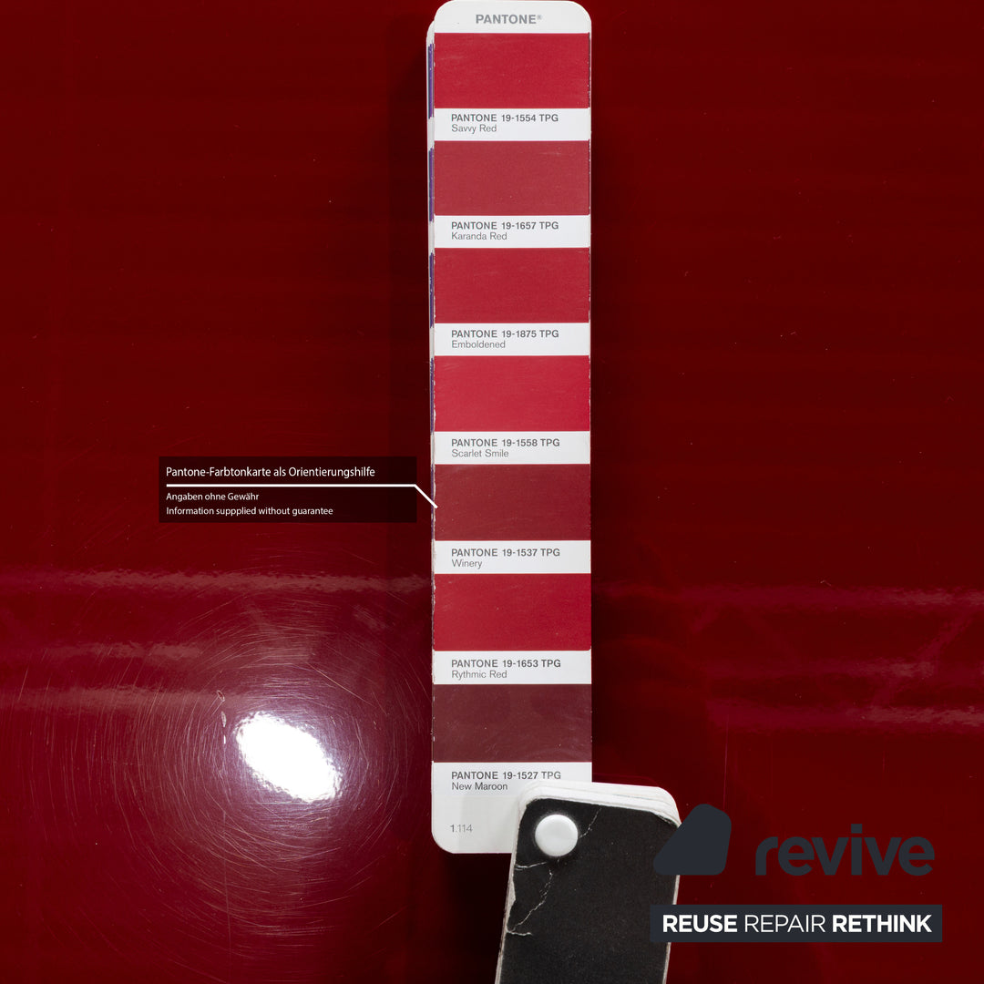 Interlübke Cube wooden sideboard red high gloss lowboard