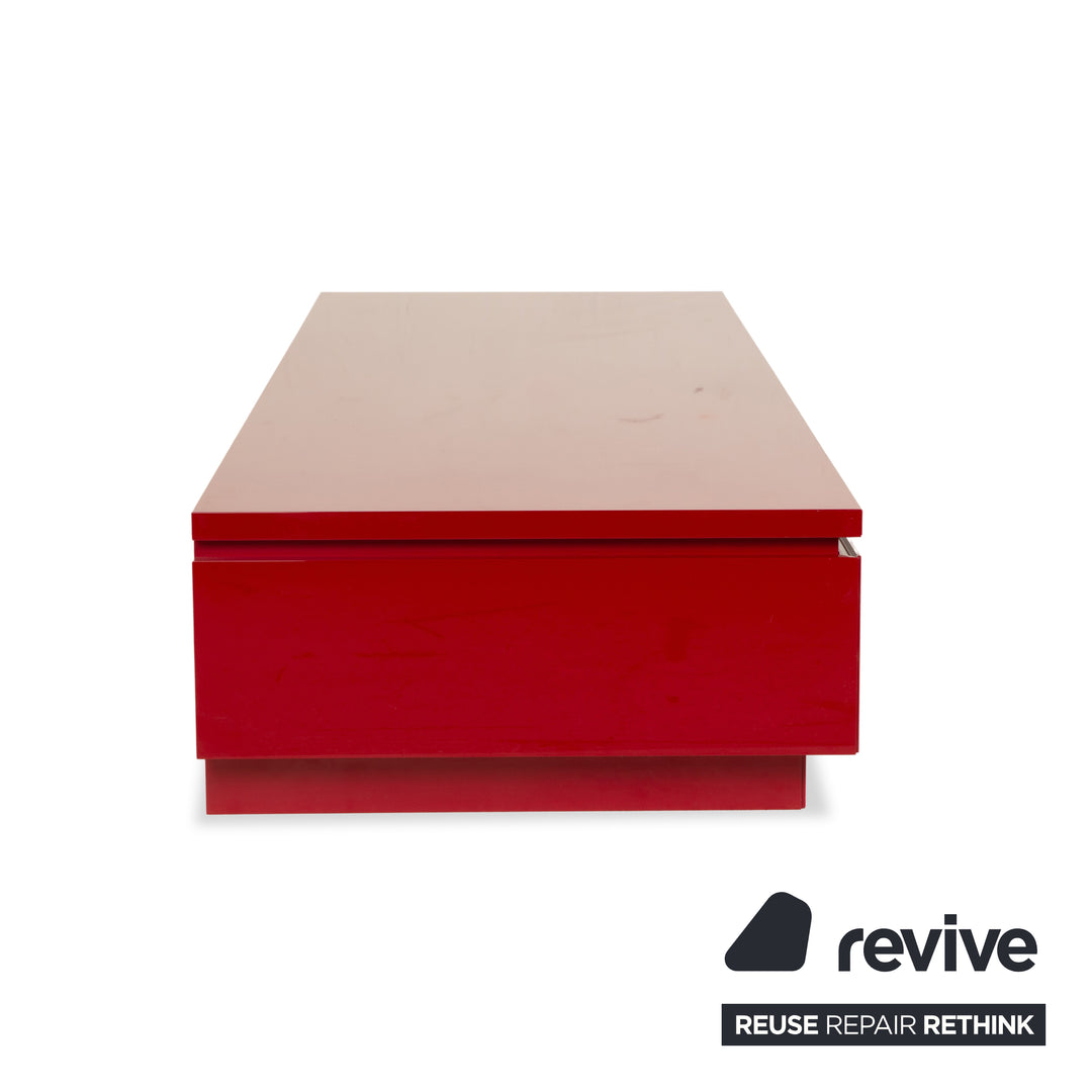 Interlübke Cube Wooden Sideboard Red Lowboard