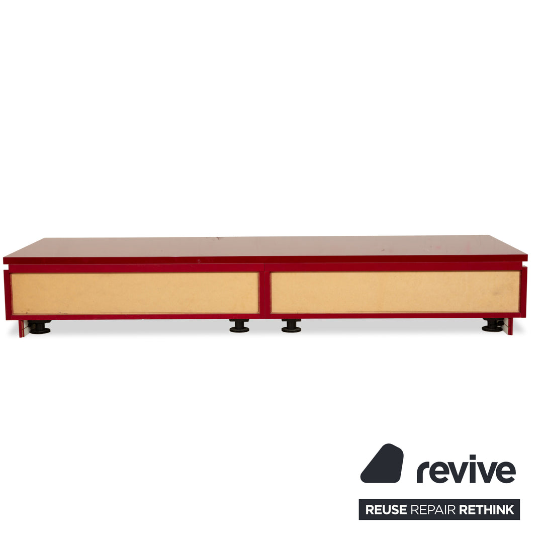 Interlübke Cube Wooden Sideboard Red Lowboard