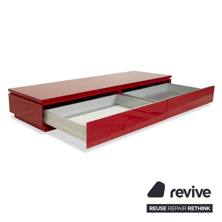 Interlübke Cube Wooden Sideboard Red Lowboard