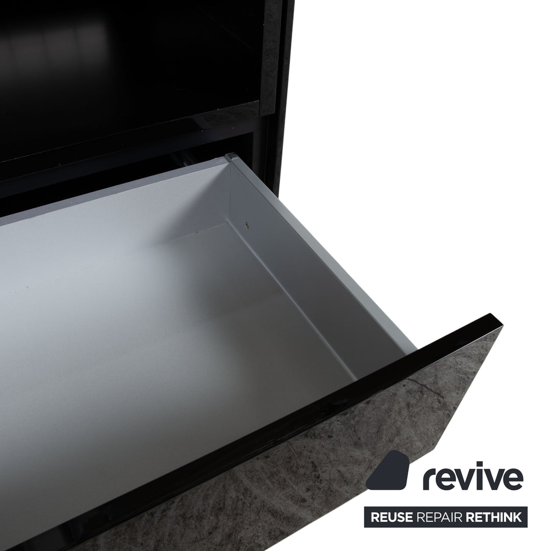 Interlübke Cube Holz Sideboard Schwarz Lowboard