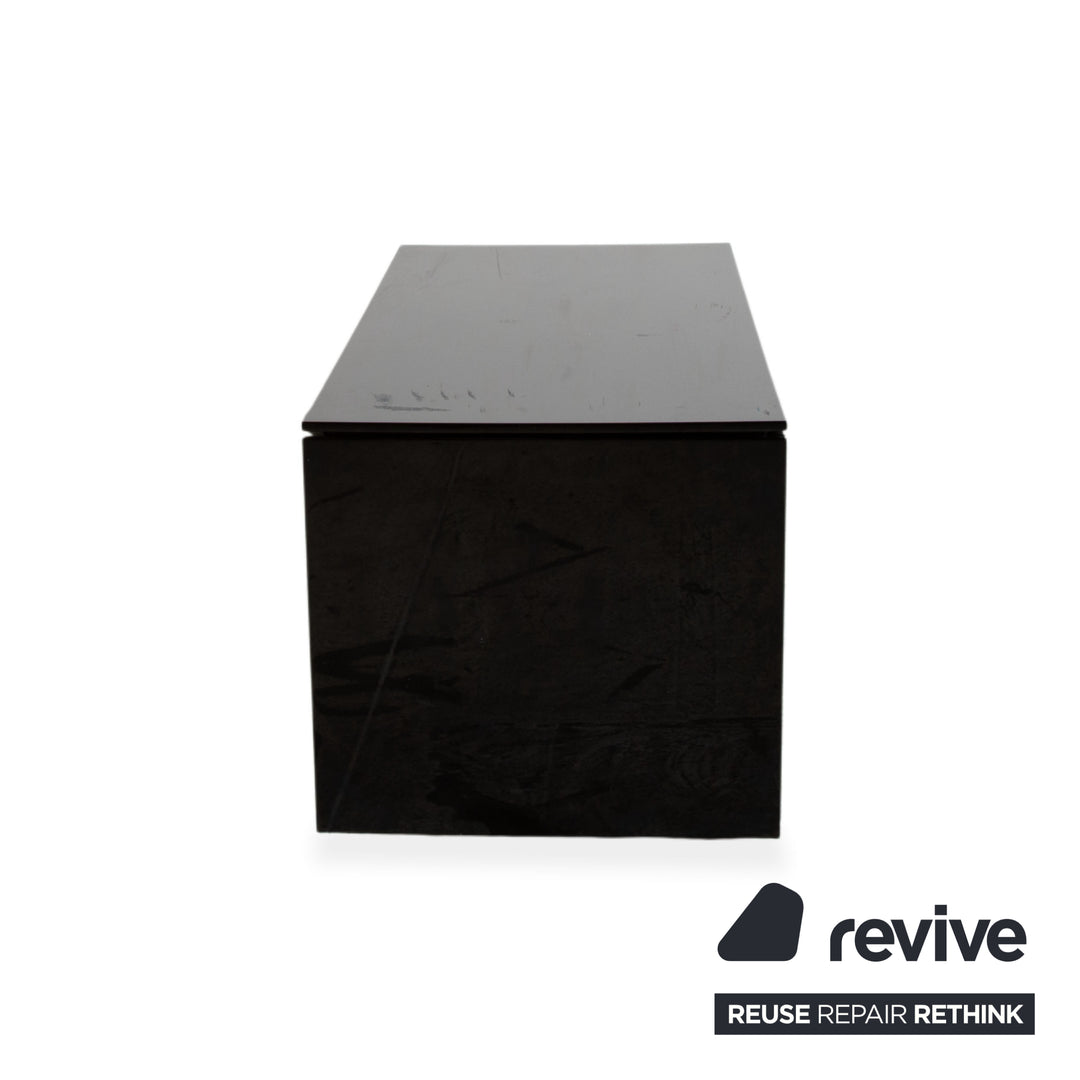 Interlübke Cube Buffet en Bois Noir Lowboard