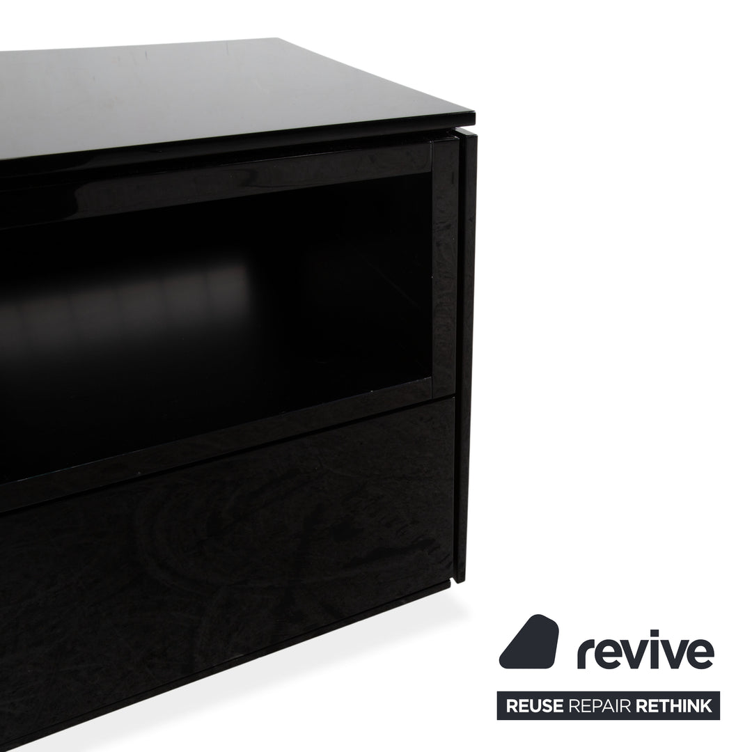 Interlübke Cube Buffet en Bois Noir Lowboard