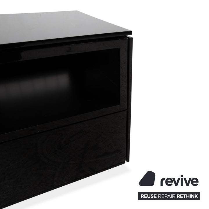 Interlübke Cube Buffet en Bois Noir Lowboard