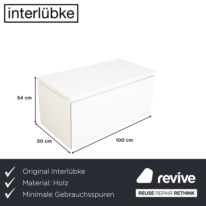 Interlübke Cube Wooden Sideboard White
