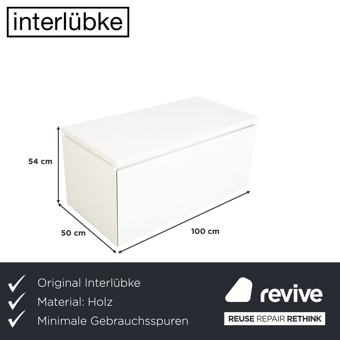 Interlübke Cube Wooden Sideboard White