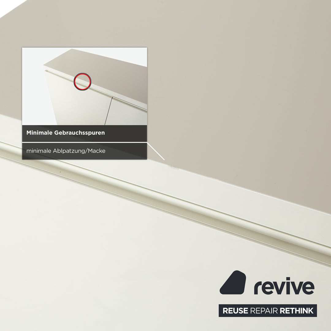 Buffet Cube en bois blanc Interlübke