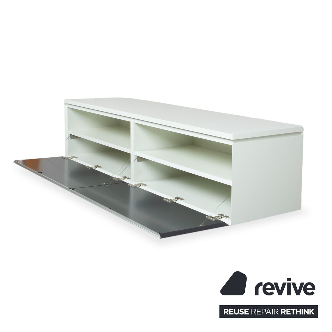 Interlübke Cube Holz Sideboard Weiß Anthrazit Hängekommode