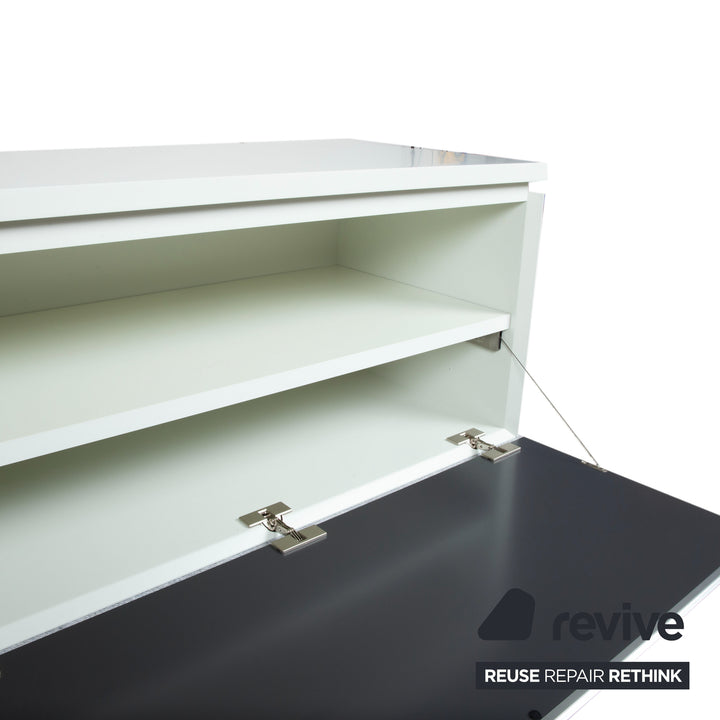 Interlübke Cube Holz Sideboard Weiß Anthrazit Hängekommode
